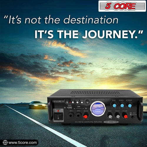 5Core Dual Channel Amplifier Car Audio System 300W Audio Reciver Car