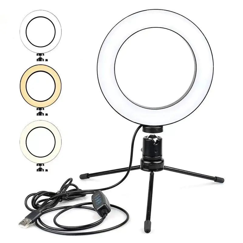 6-Inch Desktop Ring Light for Live Streaming and Makeup