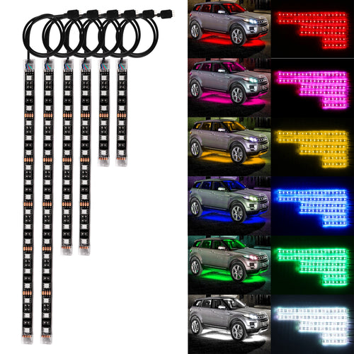 RGB Vioce Control LED Car Motorcycle Glow Lights